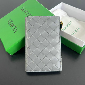 ボッテガヴェネタ BOTTEGAVENETA aj-BOV749940QHL  2024年最新入荷 ミディアム イントレチャート 二つ折りファスナーウォレット 小銭入れ