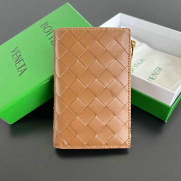 ボッテガヴェネタ BOTTEGAVENETA aj-BOV749940QJT 2024年最新入荷 ミディアム イントレチャート 二つ折りファスナーウォレット 小銭入れ