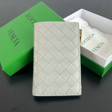 ボッテガヴェネタ BOTTEGAVENETA aj-BOV749940QQH 2024年最新入荷 ミディアム イントレチャート 二つ折りファスナーウォレット 小銭入れ