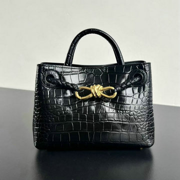 ボッテガヴェネタ BOTTEGAVENETA aj-BOV777614EBK  2024年最新入荷 ミニ アンディアーモ トップハンドルバッグ トートバッグ ハンドバッグ
