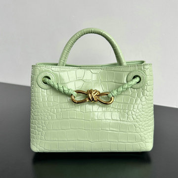 ボッテガヴェネタ BOTTEGAVENETA aj-BOV777614EQG 2024年最新入荷 ミニ アンディアーモ トップハンドルバッグ トートバッグ ハンドバッグ