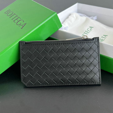 ボッテガヴェネタ BOTTEGAVENETA  aj-BOV805807QBK 2024年最新入荷 ファスナー付き カードケース 小銭入れ 名刺入れ