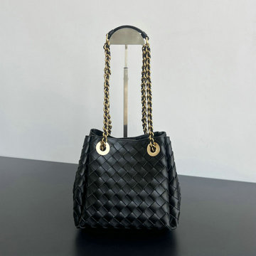 ボッテガヴェネタ BOTTEGAVENETA aj-BOV817175BK 2024年最新入荷 スモール パラシュート チェーン ショルダーバッグ レディース