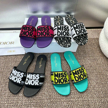 クリスチャンディオール CHRISTIAN DIOR 2024年最新入荷 ミス ディオール Dウェイ スライド フラットミュール サンダル レディース スリッパ