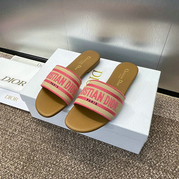 クリスチャンディオール CHRISTIAN DIOR 26-CDJ24035PFH 2024年最新入荷 Dウェイ スライド フラットミュール サンダル レディース スリッパ