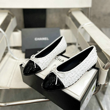 商品名称：シャネル CHANEL 26-CHJ24031PMBS 2024年最新入荷 ココマーク リボンフラット パンプス レディース バレエシューズ フラットシューズ