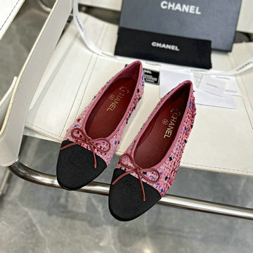 商品名称：シャネル CHANEL 26-CHJ24031PMFH  2024年最新入荷 ココマーク リボンフラット パンプス レディース バレエシューズ フラットシューズ