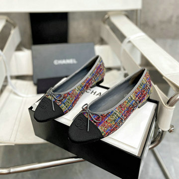 シャネル CHANEL26-CHJ24031PMHC  2024年最新入荷 ココマーク リボンフラット パンプス レディース バレエシューズ フラットシューズ
