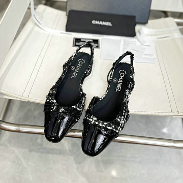 商品名称：シャネル CHANEL 26-CHJ24032PMKB  2024年最新入荷 ココマーク スリングバックパンプス レディース フラットシューズ サンダル