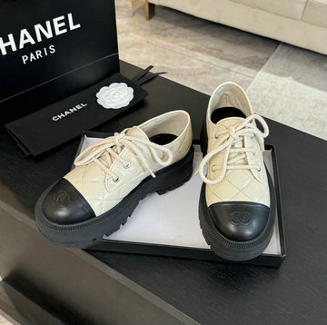 商品名称：シャネル CHANEL26-CHJ24048P  2024年最新入荷 ローファー レディース 厚底シューズ レースアップシューズ