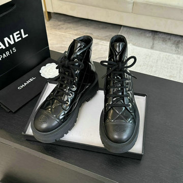 シャネル CHANEL 26-CHJ24049P  2024年最新入荷 マーティンブーツ ショートブーツ 厚底シューズ レディース