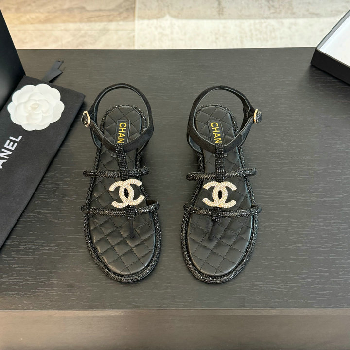 商品名称：シャネル CHANEL 26-CHJJ24058  2024年最新入荷 フリップフロップ フラットサンダル レディースシューズ カジュアルサンダル