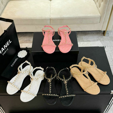 シャネル CHANEL26-CHJJ24059P  2024年最新入荷 フラットサンダル レディースシューズ カジュアルサンダル