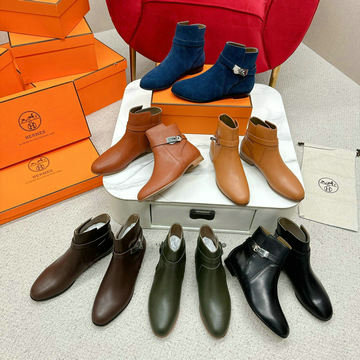 エルメス HERMES 26-HEJ24008P 2024年最新入荷 アンクルブーツ フラットフォーム ショートブーツ カジュアルシューズ レディース