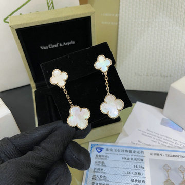 ヴァン クリーフ アーペル Van Cleef Arpels CZZ-EHVA24008 2024年最新入荷 マジック アルハンブラ イヤリング 2モチーフ ピアス アクセサリー ジュエリー