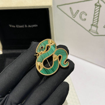 商品名称：ヴァン クリーフ アーペル Van Cleef Arpels CZZ-XZVA24004  2024年最新入荷 ラッキー アニマルズ スネーク クリップ ブローチ アクセサリー ジュエリー