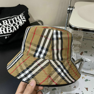 商品名称：バーパリー BURBERRY AN-MZBR24003 2025年春夏最新入荷 バケットハット エスバドリーハット チェック柄 帽子 短めのブリム キャンパス