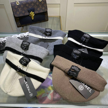 商品名称：シャネル CHANEL AN-MZCH24023 2025年春夏最新入荷 ニット帽 ウール カシミヤ 帽子 暖かい