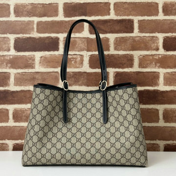 グッチ GUCCI 057-GG815213BBK 2024年最新入荷 GGエンブレム ミディアム トートバッグ ハンドバッグ レディース