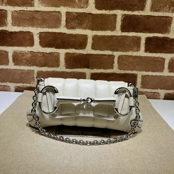 グッチ GUCCI 057-GG764339PBS 2024年最新入荷 ホースビットチェーン ミディアム ショルダーバッグ ホーボーバッグ ハンドバッグ