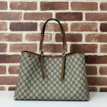 グッチ GUCCI 057-GG815213BKF 2024年最新入荷 GGエンブレム ミディアム トートバッグ ハンドバッグ レディース