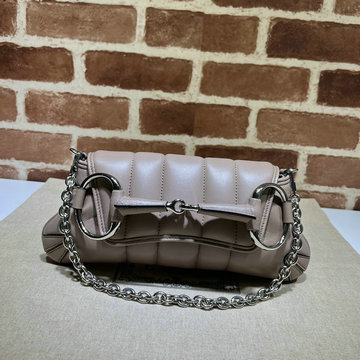 グッチ GUCCI 057-GG764339PLF 2024年最新入荷 ホースビットチェーン ミディアム ショルダーバッグ ホーボーバッグ ハンドバッグ