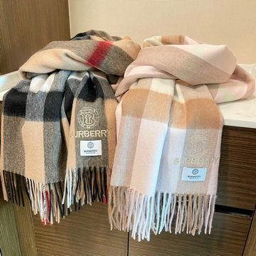 バーバリー BURBERRY AN-WJBR24007  2025年最新入荷 ロング マフラー チェック柄 ストール カシミヤ 男女兼用