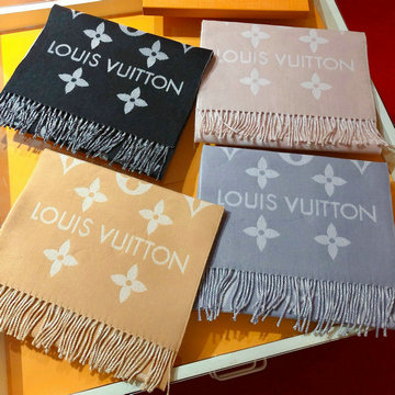 ルイヴィトン LOUISVUITTON  AN-WJLV24021 2025年最新入荷 ロング マフラー ストール カシミヤ 男女兼用
