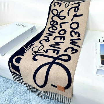 ロエベ LOEWE AN-WJLE24007  2025年最新入荷 ロング マフラー ストール カシミヤ 男女兼用