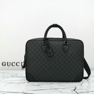 グッチ GUCCI 057-GG821149BBK 2024年最新入荷 GGエンブレム ミディアム ブリーフケース トートバッグ メンズ ハンドバッグ 2way ショルダーバッグ