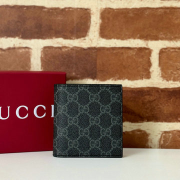 グッチ GUCCI 057-GG821206BQK 2024年最新入荷 GGエンブレム 二つ折りウォレット カード入れ 名刺入れ