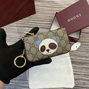グッチ GUCCI 057-GG818768BXX 2024年最新入荷 パンダ ディテール GG キーケース 小銭入れ コインケース ジップウォレット