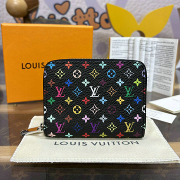 ルイヴィトン LOUISVUITTON 057-M13409 2024年最新入荷 LV TM ジッピー コイン パース ジッピーウォレット ファスナー短財布 モノグラム マルチカラー