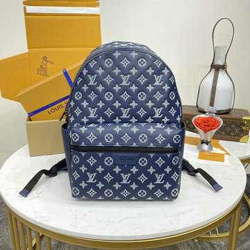 ルイヴィトン LOUISVUITTON 057-M24760 2024年最新入荷 ディスカバリー バックパック PM メンズ リュックサック モノグラム シャドウ レザー