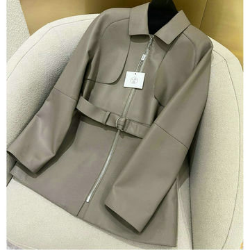 商品名称：エルメス HERMES XG-WTHE24001H 2024年秋冬最新入荷 レザーコート ジップジャケット ミディアム アウターコート
