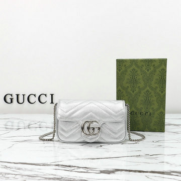 グッチ GUCCI 057-GG476433PYS 2024年最新入荷 GGマーモント ショルダーバッグ フラップバッグ レディース