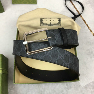 グッチ GUCCI 057-GG411924FBK 2024年最新入荷 スクエア バックル ベルト 幅4cm