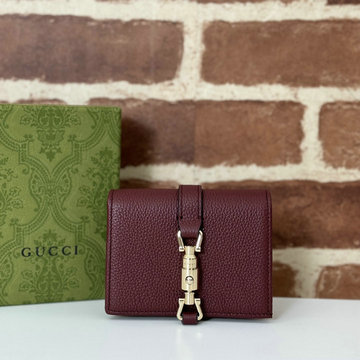 グッチ GUCCI 057-GG645536LJH 2024年最新入荷 ジャッキー 1961 カードケース ウォレット 二つ折り短財布 名刺れ レザー