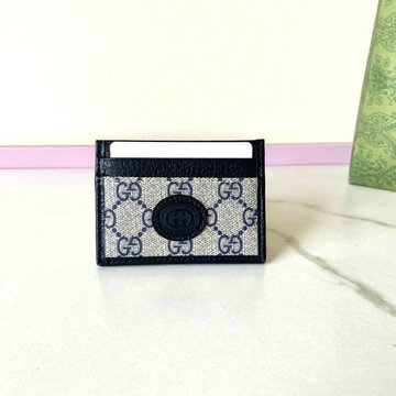 商品名称：グッチ GUCCI 057-GG673002BLK 2024年最新入荷 インターロッキングG付きカードケース 名刺入れ レザー