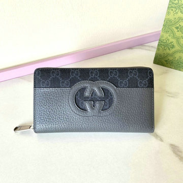 グッチ GUCCI 057-GG701423PBK 2024年最新入荷 GG スプリーム ジップウォレット ファスナー長財布 カード入れ キャンパス