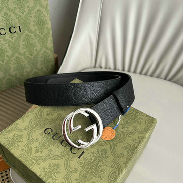 グッチ GUCCI 057-GG703147PYK 2024年最新入荷 ブロンディ ベルト ラウンド インターロッキングG バックル 幅4cm