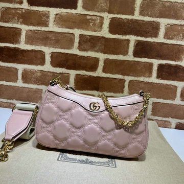 グッチ GUCCI 057-GG735049PFH  2024年最新入荷 GGマトラッセ レザー ハンドバッグ チェーンポーチ 斜め掛け ショルダーバッグ クロスボディバッグ