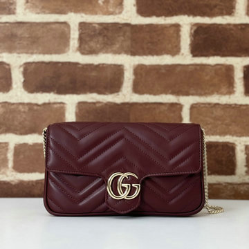 グッチ GUCCI 057-GG751526PJH  2024年最新入荷 GGマーモント ショルダーバッグ フラップバッグ レディース