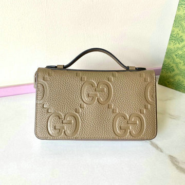 グッチ GUCCI 057-GG751760PHS 2024年最新入荷 ジャンボ GG トラベルドキュメントケース 手持ちウォレット ファスナー長財布 レザー
