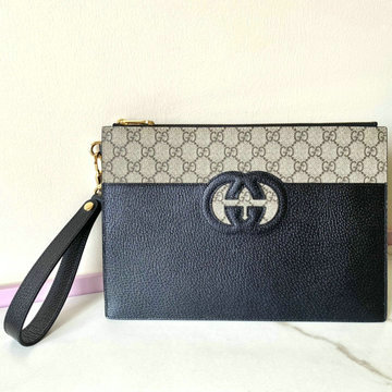 グッチ GUCCI 057-GG723320PKX 2024年最新入荷 GG スプリーム クラッチバッグ 手持ちかばん ストラップ付き キャンパス