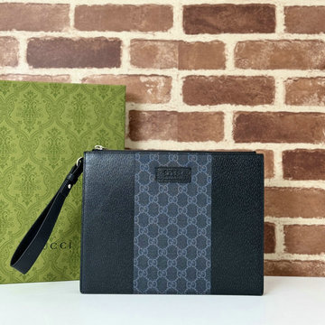 グッチ GUCCI 057-GG795487PBK 2024年最新入荷 ストラップ付き クラッチバッグ メンズ 手持ちかばん ポーチ