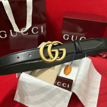グッチ GUCCI 057-GG795527K 2024年最新入荷 ダブルG バックル ベルト 幅3cm