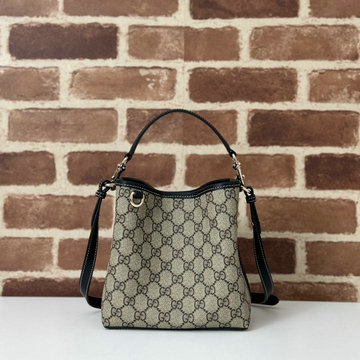 グッチ GUCCI 057-GG815118BBK  2024年最新入荷 GGエンブレム ミニ バケットバッグ トートバッグ 2way ショルダーバッグ キャンパス