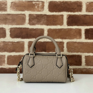 グッチ GUCCI 057-GG815256PHS 2024年最新入荷 GGエンブレム ミニ トップハンドルバッグ トートバッグ 2way ショルダーバッグ レディース