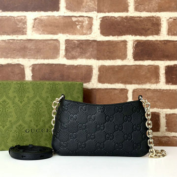 グッチ GUCCI 2024年最新入荷 GGエンブレム ミニ ショルダーバッグ チェーンポーチ レディース